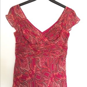 Ann Taylor paisley party dress